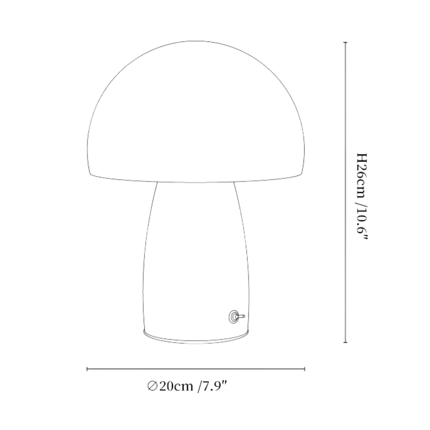 Lampada da tavolo Melsy Fungo