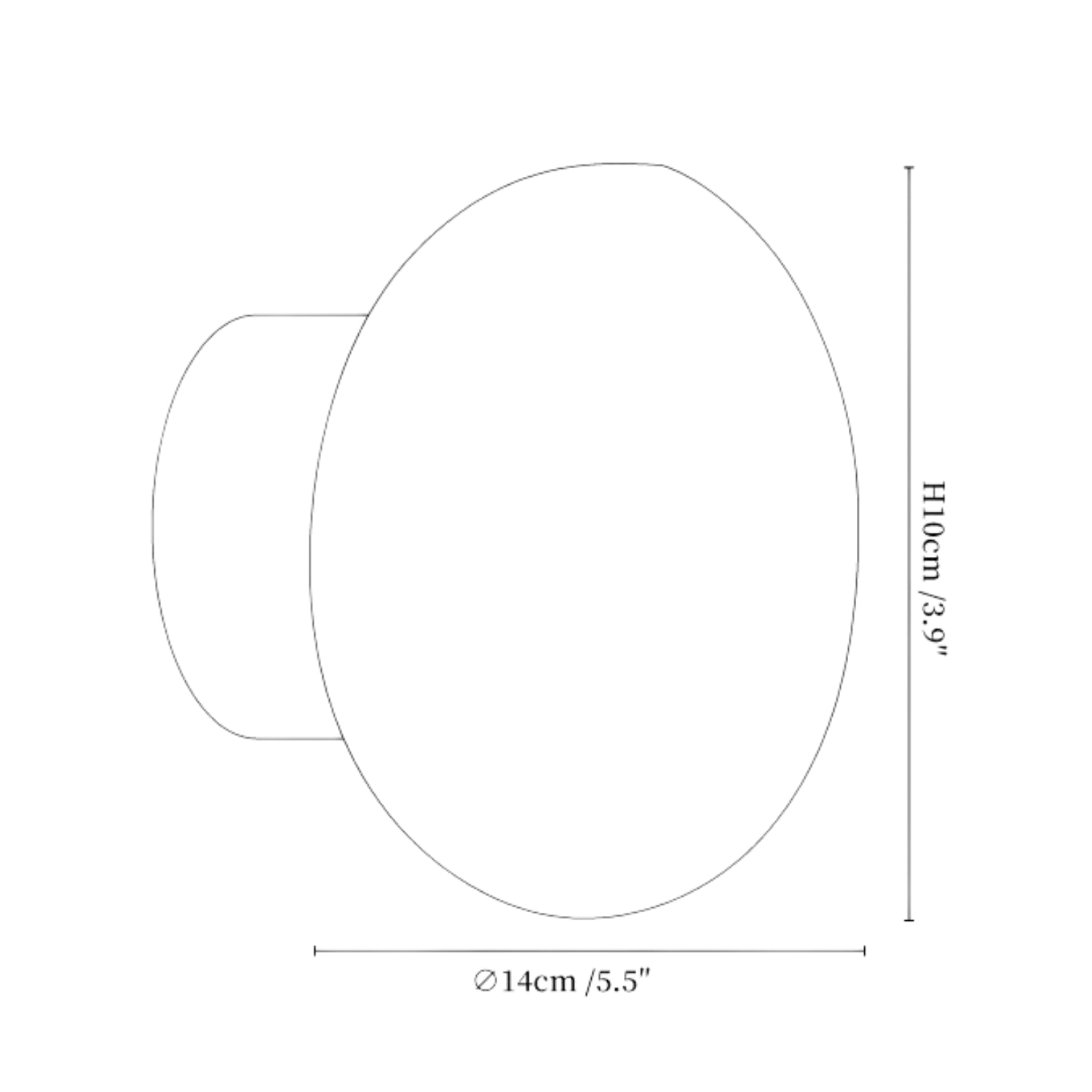 Oltan Lampada da Parete in Vetro