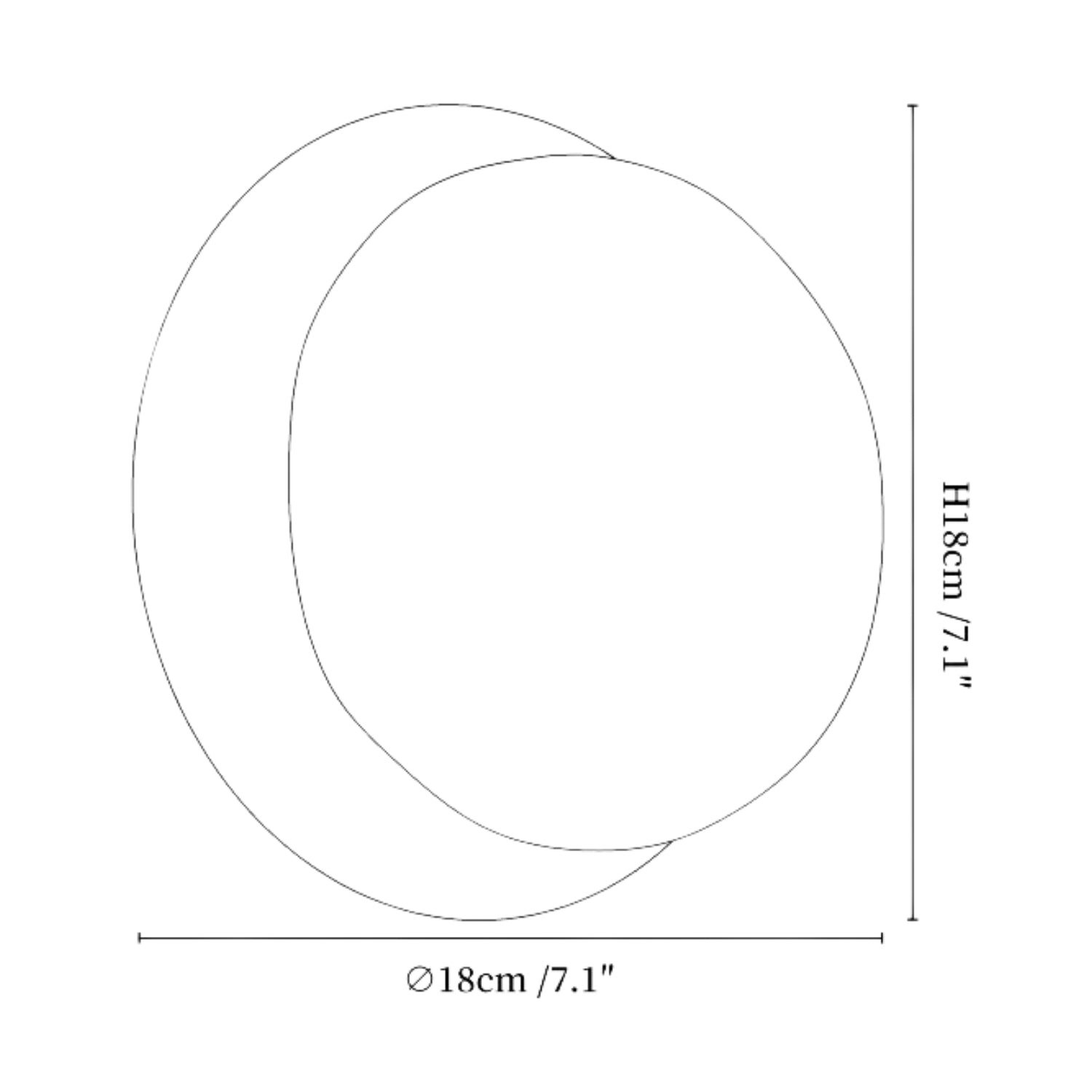 Oltan Lampada da Parete in Vetro