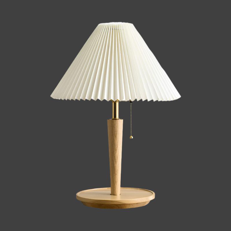 Lea Vintage Houten Tafellamp