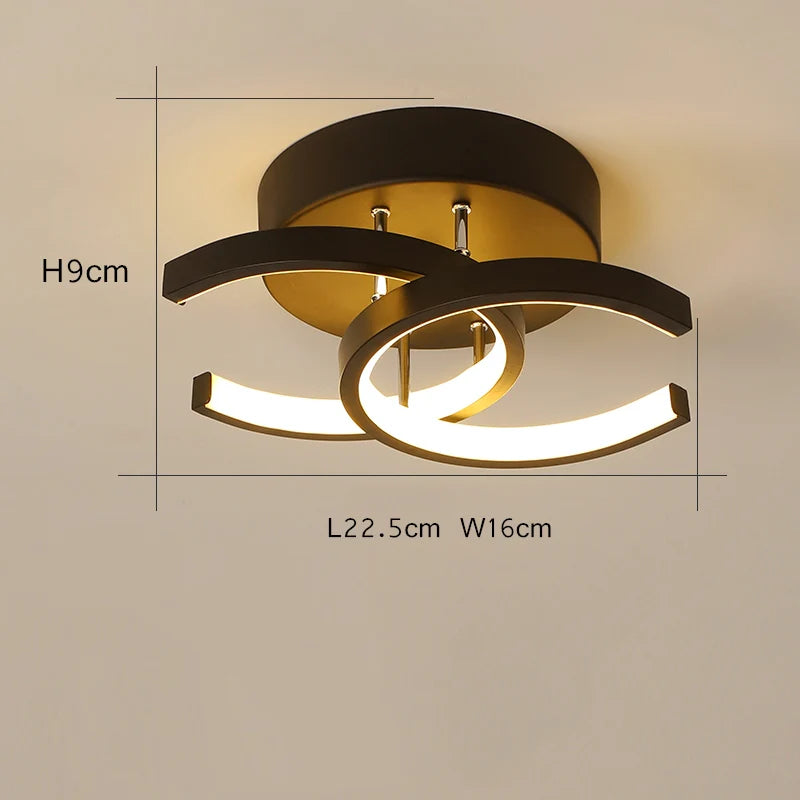 Ringled Plafondlamp