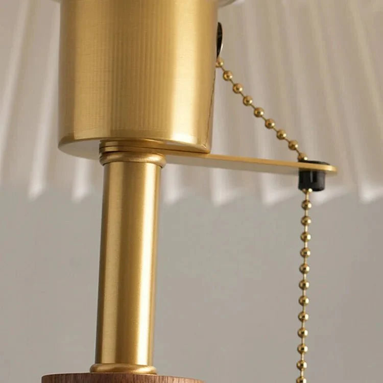 Lea Vintage Houten Tafellamp