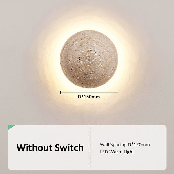 Tizo Travertijn Wandlamp